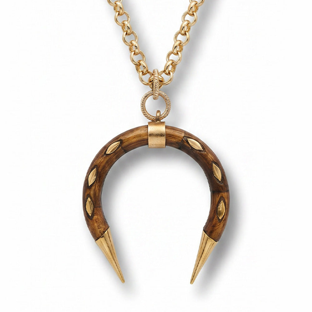 COLLANA LUNGA CON FERRO DI CAVALLO APPUNTITO