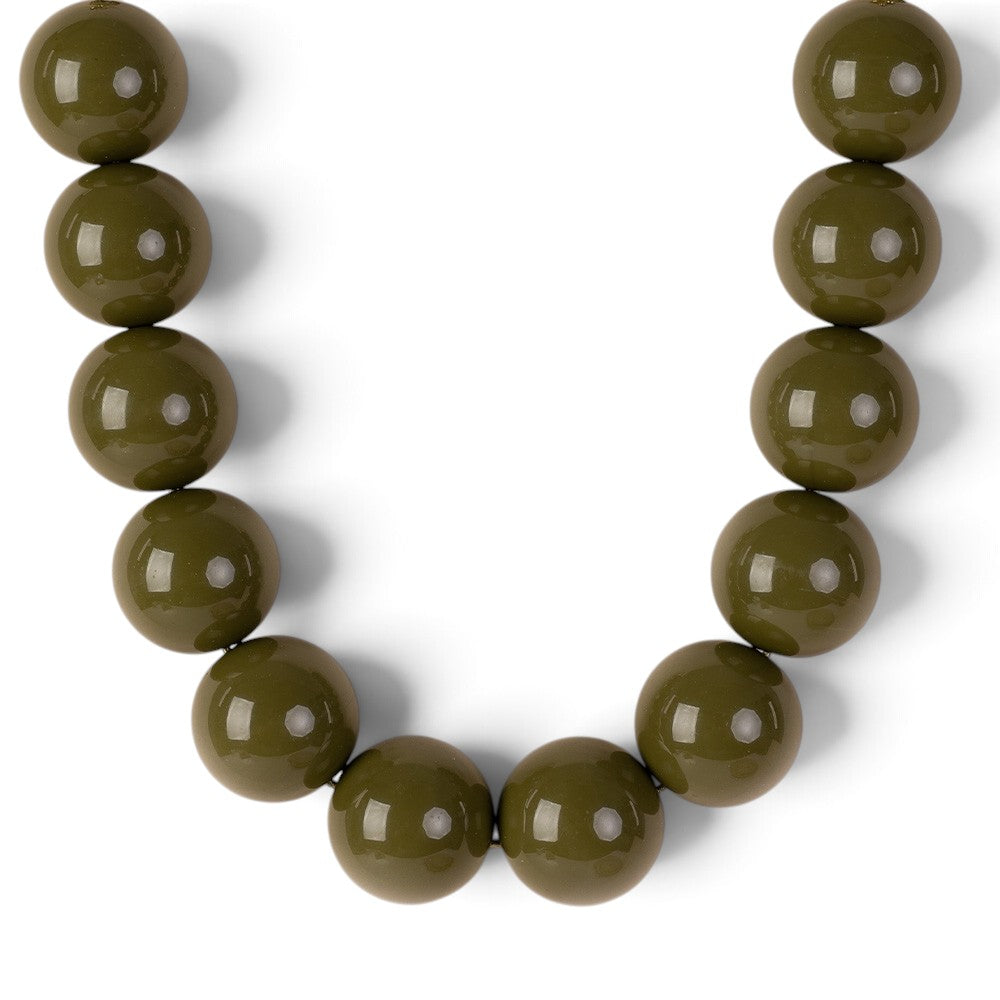 COLLANA GIROCOLLO CON SFERE GRANDI COLORATE