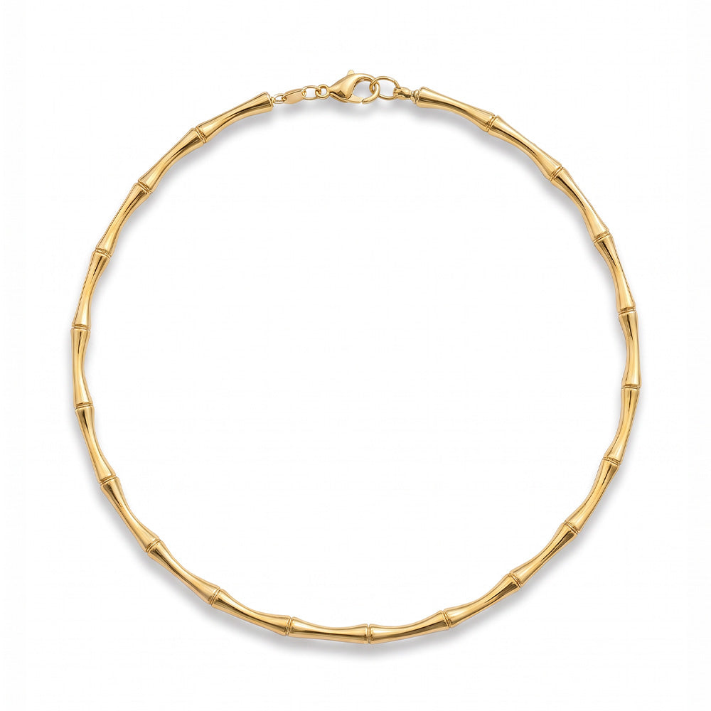 COLLANA RIGIDA FINA EFFETTO BAMBOO
