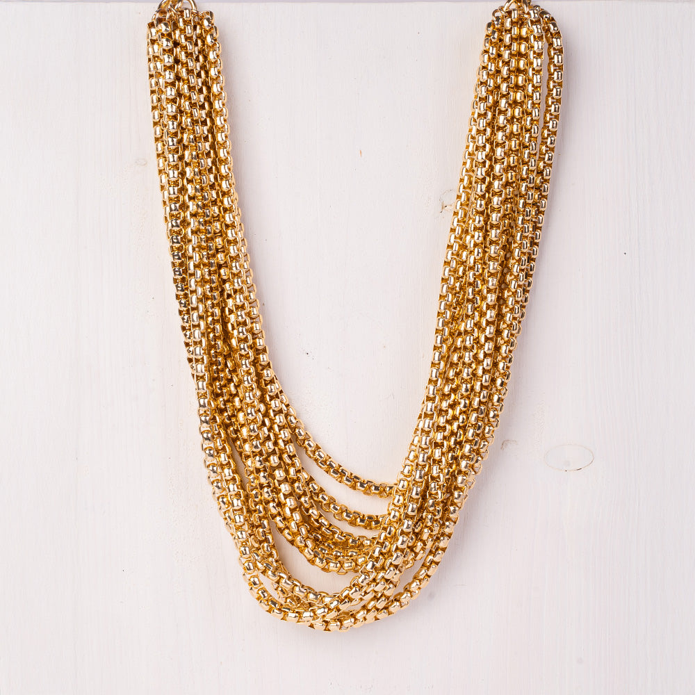 MULTI-STRAIN ROLO CHAIN NECKLACE