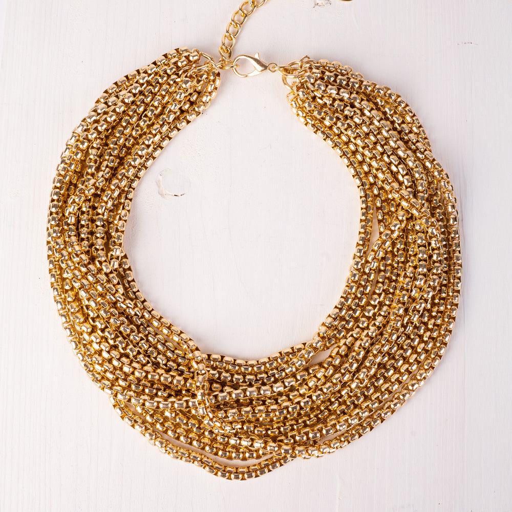MULTI-STRAIN ROLO CHAIN NECKLACE