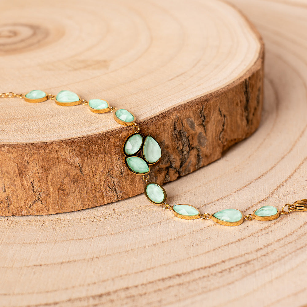 BRACCIALE CON PIETRE OVALI
