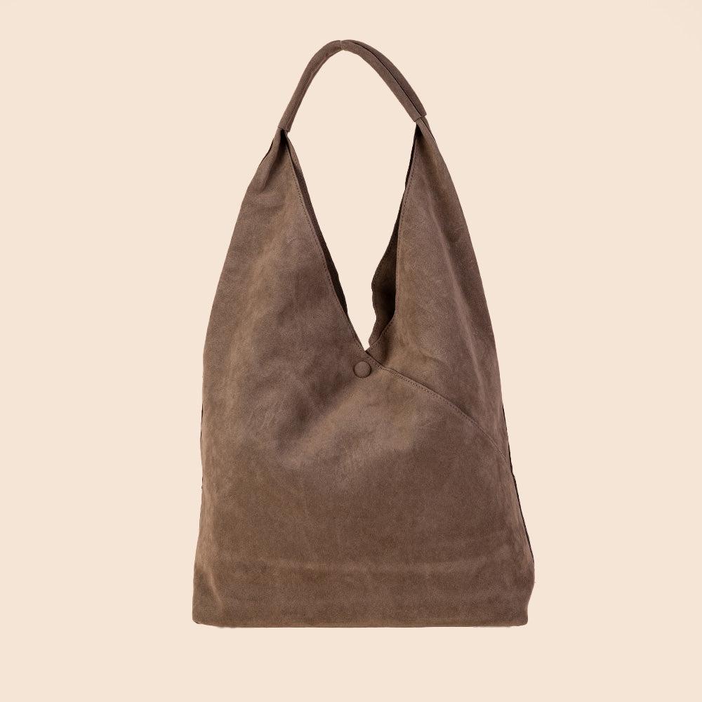 BORSA A SACCA CON BOTTONE E SVUOTA BORSA