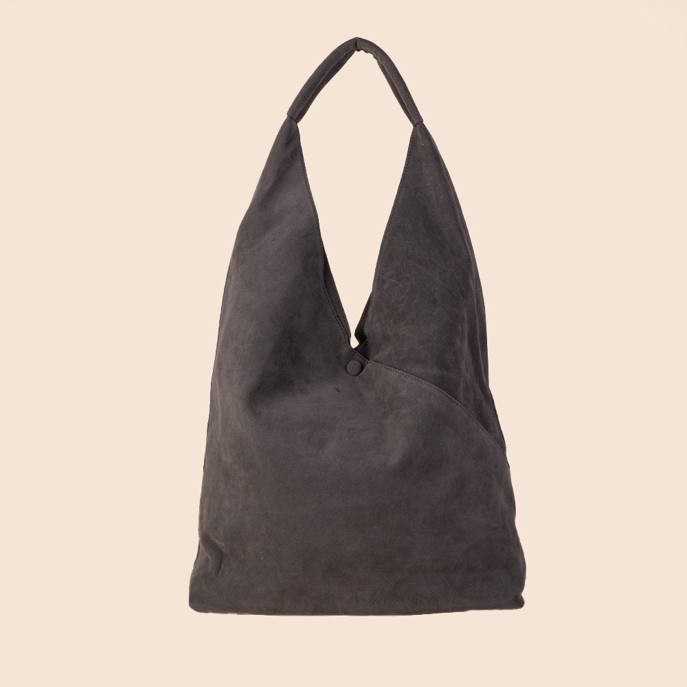 BORSA A SACCA CON BOTTONE E SVUOTA BORSA