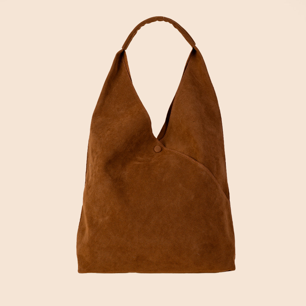 BORSA A SACCA CON BOTTONE E SVUOTA BORSA