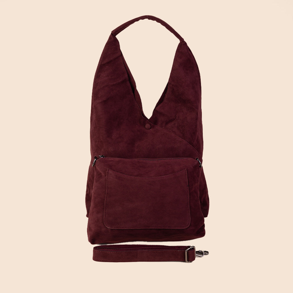 BORSA A SACCA CON BOTTONE E SVUOTA BORSA