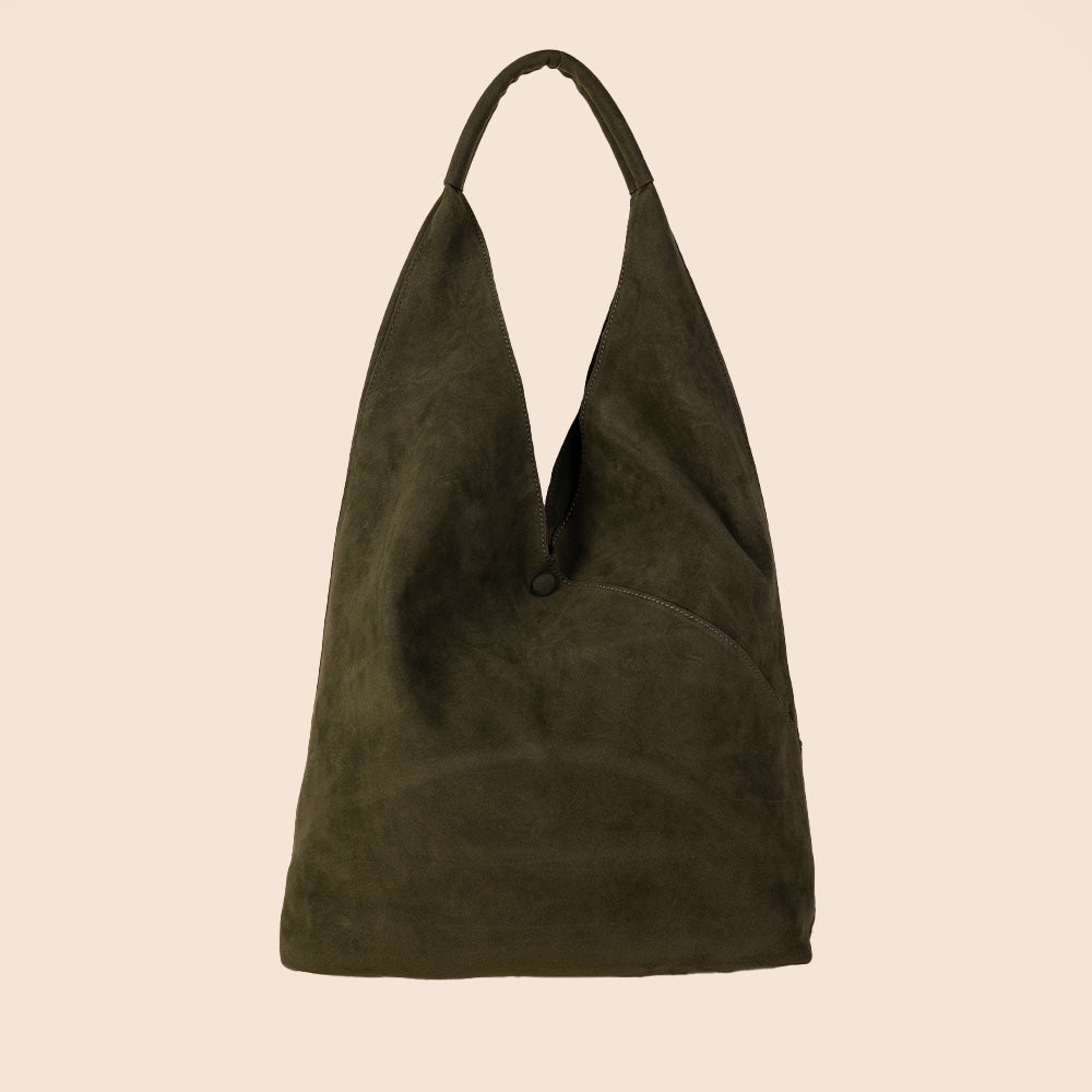 BORSA A SACCA CON BOTTONE E SVUOTA BORSA