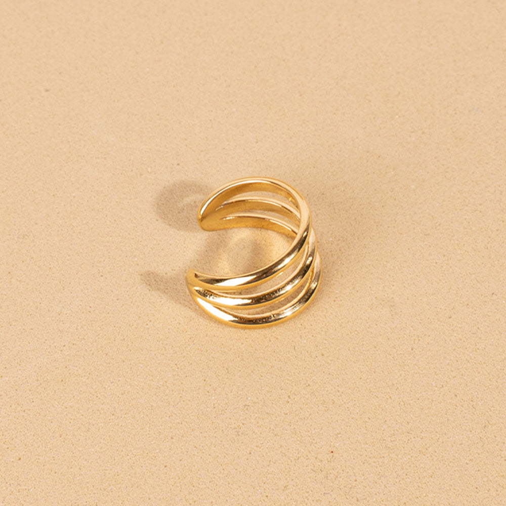 THREE BAND EARCUFF EARRINGS