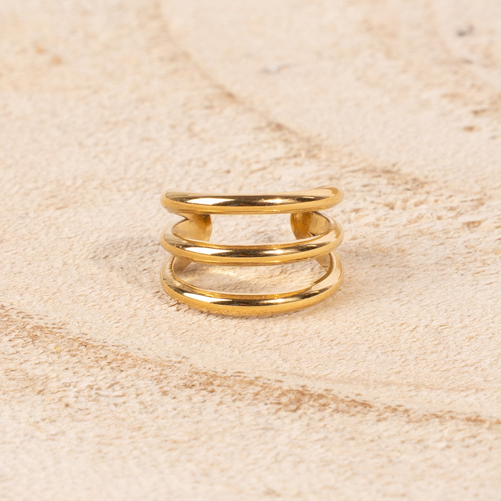 THREE BAND EARCUFF EARRINGS