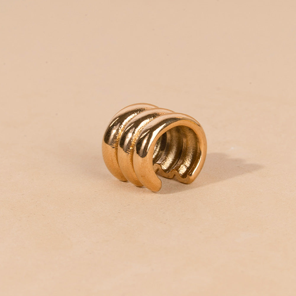 SMOOTH THREE BAND EARCUFF EARRING