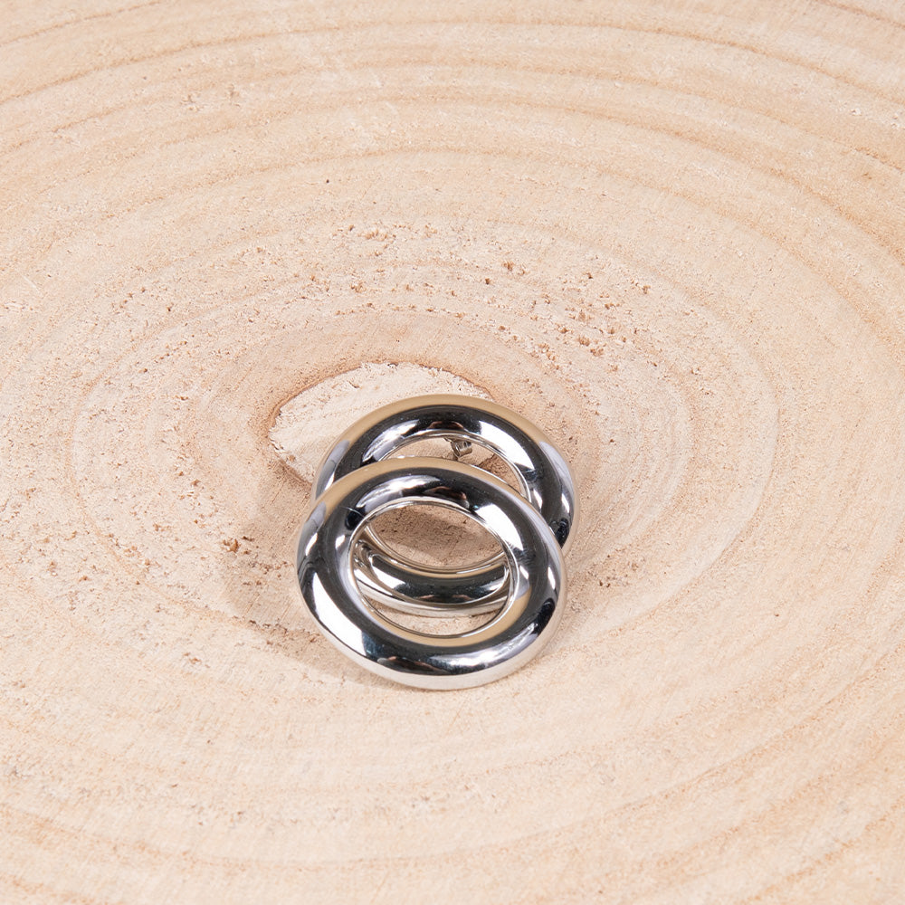 CIRCULAR STUD EARRINGS