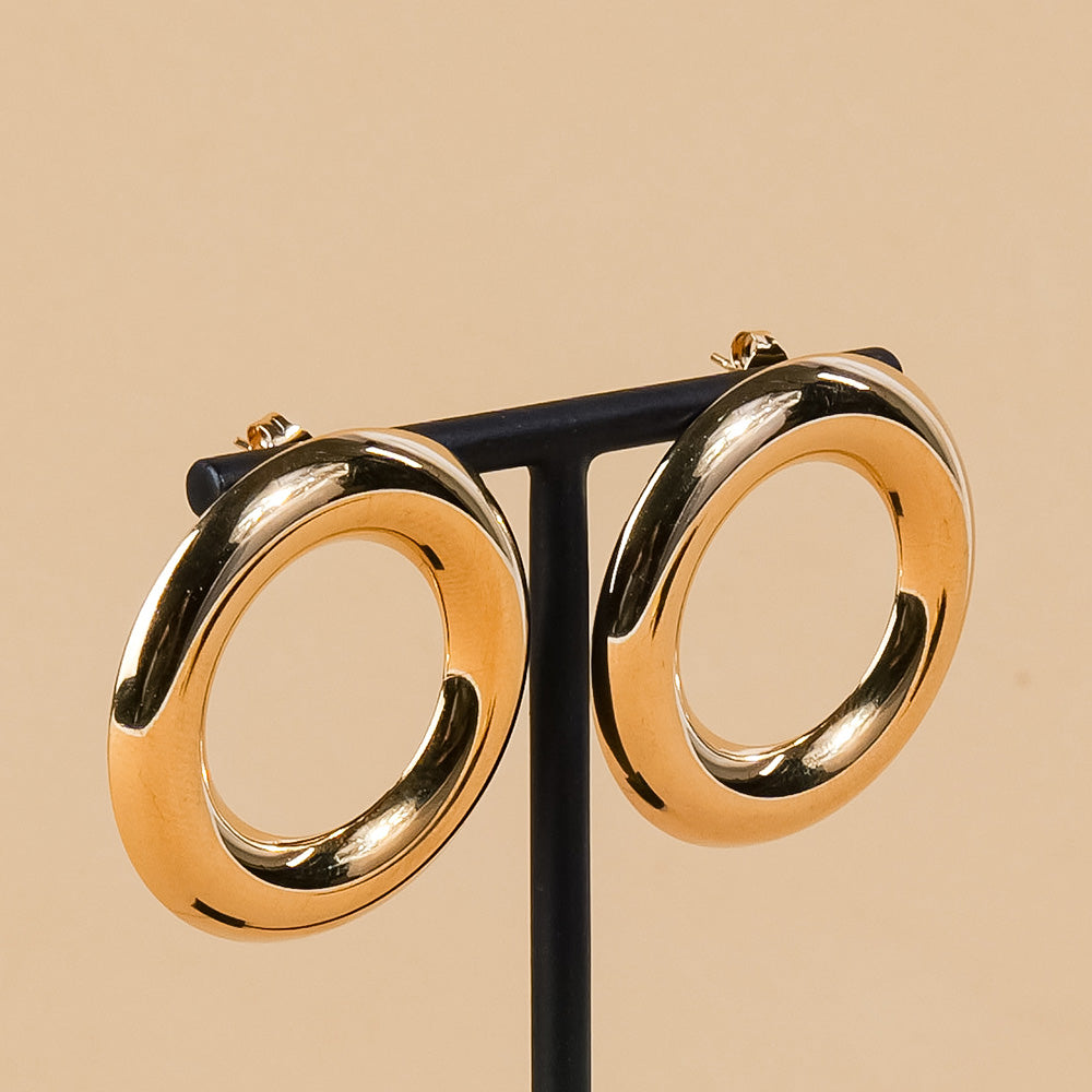 CIRCULAR STUD EARRINGS