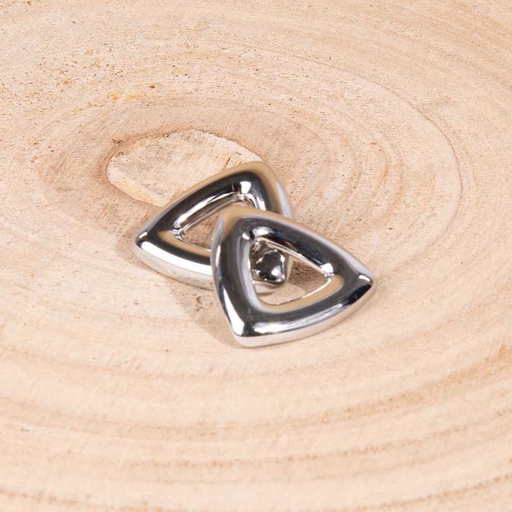 TRIANGULAR STUD EARRINGS