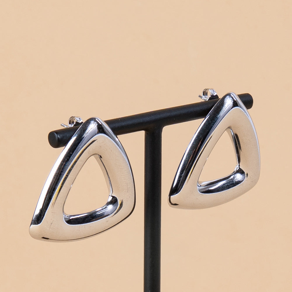 TRIANGULAR STUD EARRINGS