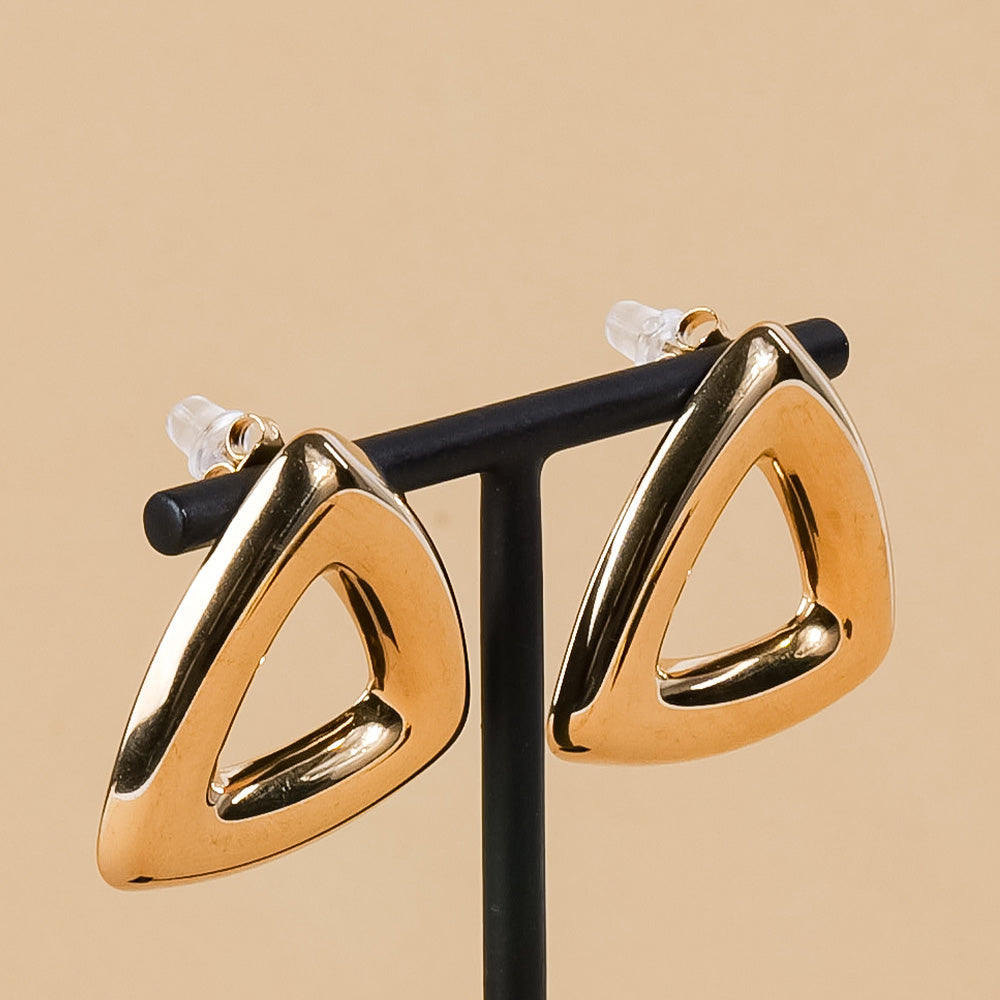 TRIANGULAR STUD EARRINGS