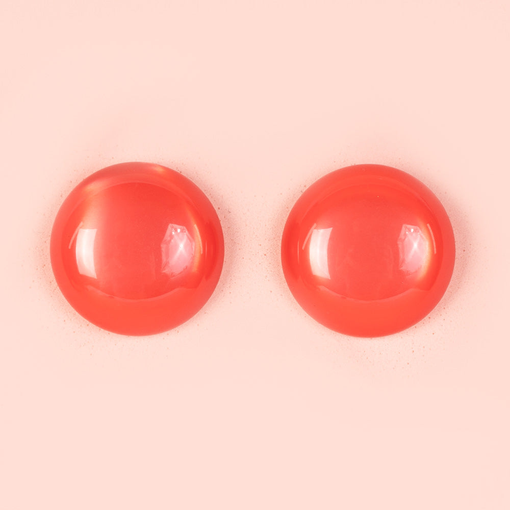 ORECCHINI A BOTTONE COLORATI