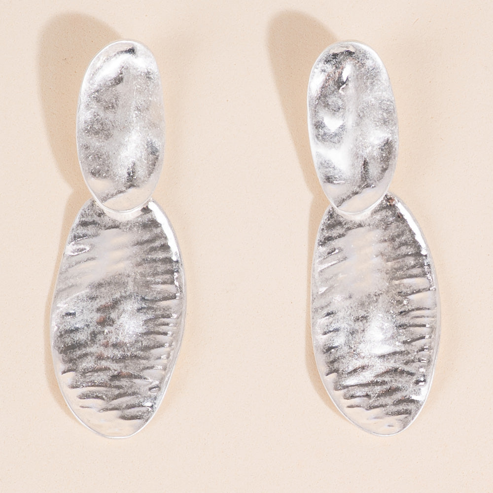 ORECCHINI PENDENTI CON DOPPIO OVALE