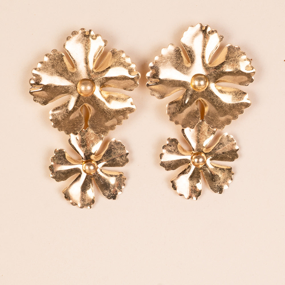 ORECCHINI PENDENTI A FIORE