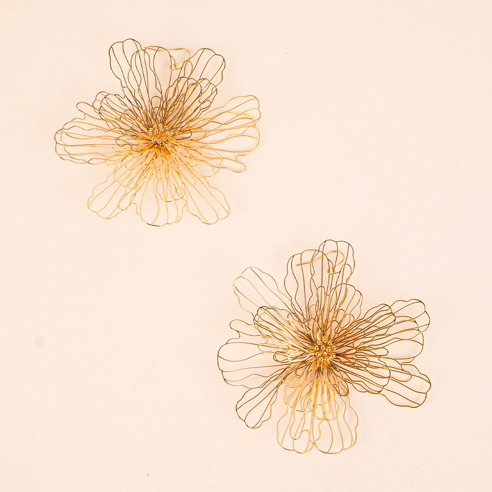 ORECCHINI PENDENTI A FIORE