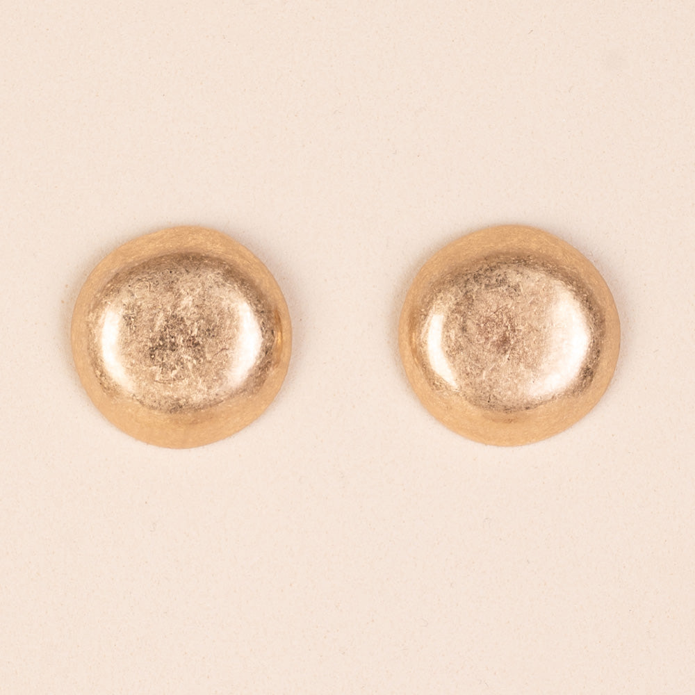 ORECCHINI A LOBO ROTONDI A BOTTONE