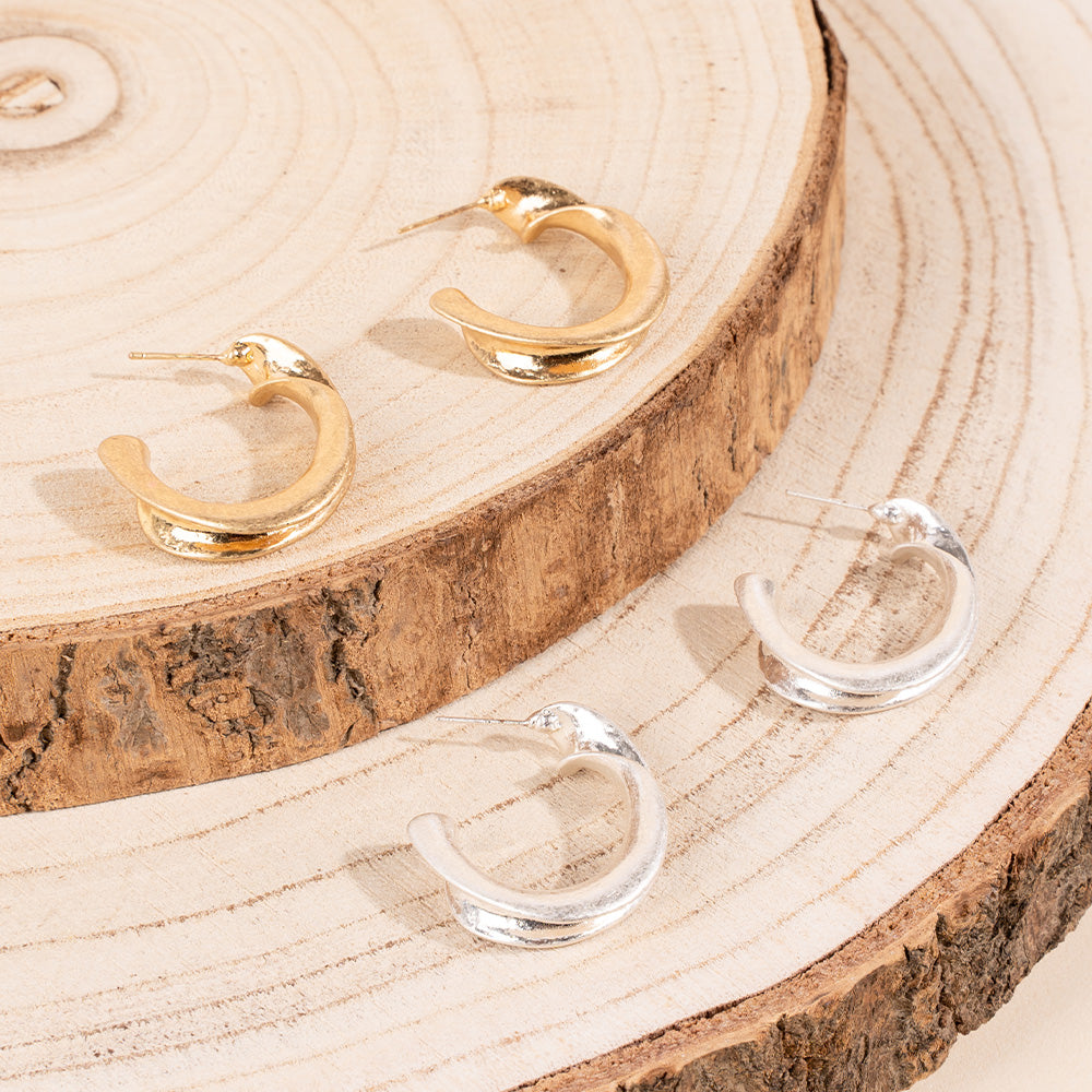 ORECCHINI PENDENTI A SEMICERCHIO