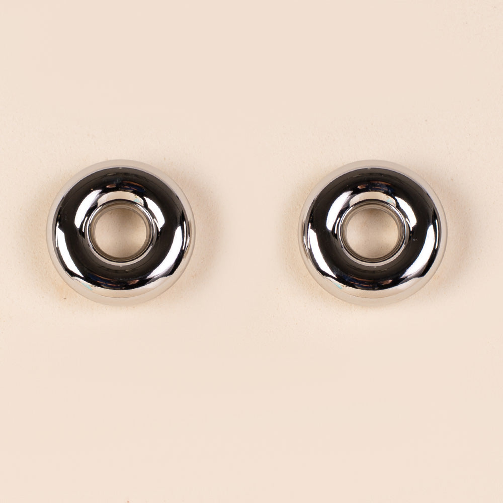 ORECCHINI A LOBO A FORMA DI DISCO CIRCOLARE