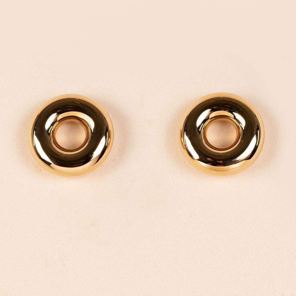 ORECCHINI A LOBO A FORMA DI DISCO CIRCOLARE