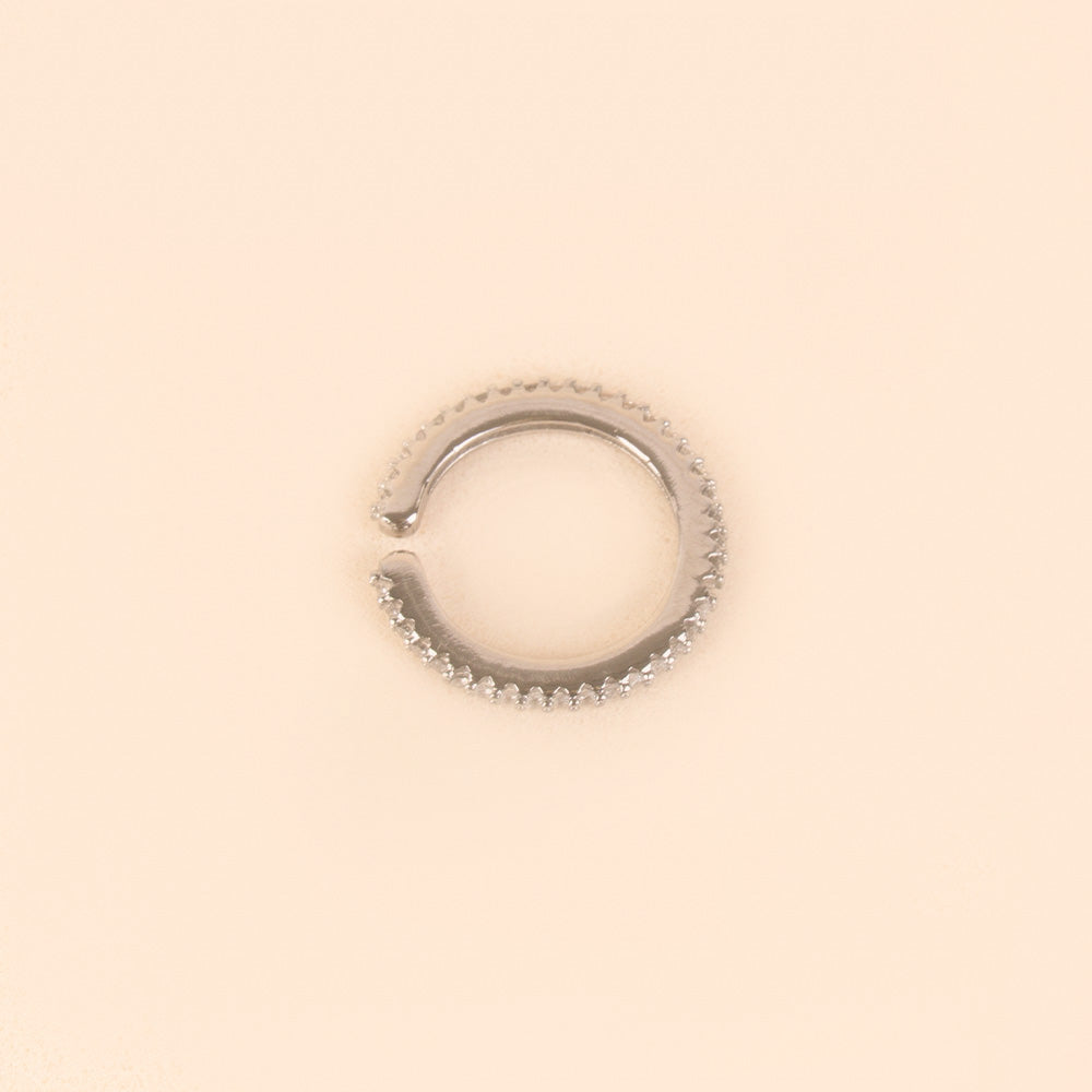 ORECCHINO FINTO EARCUFF REGOLABILE FINO CON STRASS