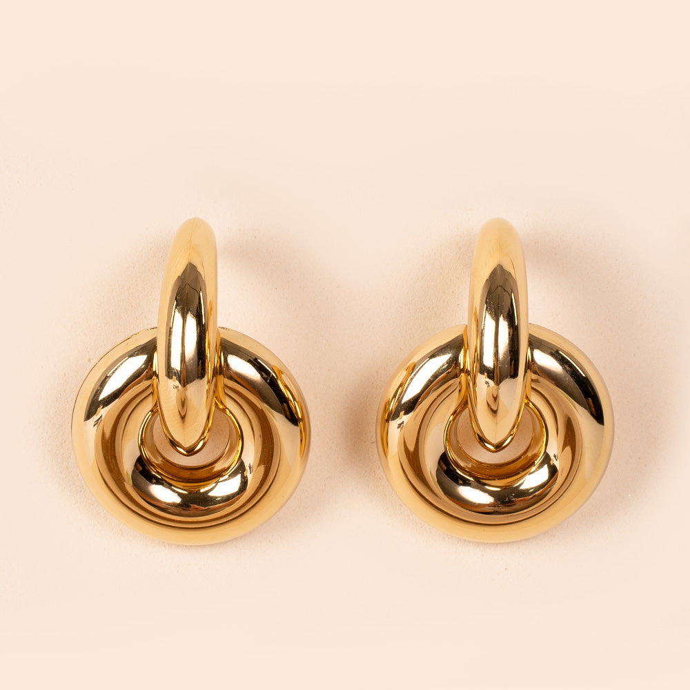 ORECCHINI CON DOPPIO CERCHIO INVERSO