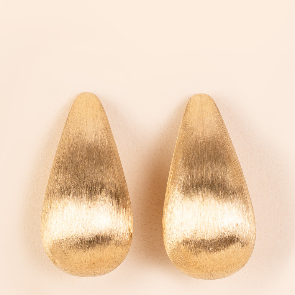 SATIN STRIPED DROP EARRINGS