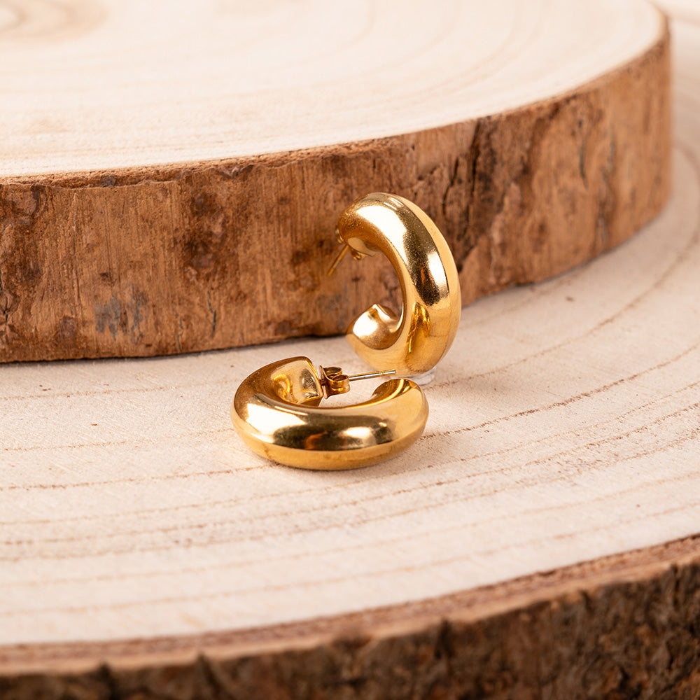 EARRINGS WITH SEMI CIRCLE OFTEN SMALL