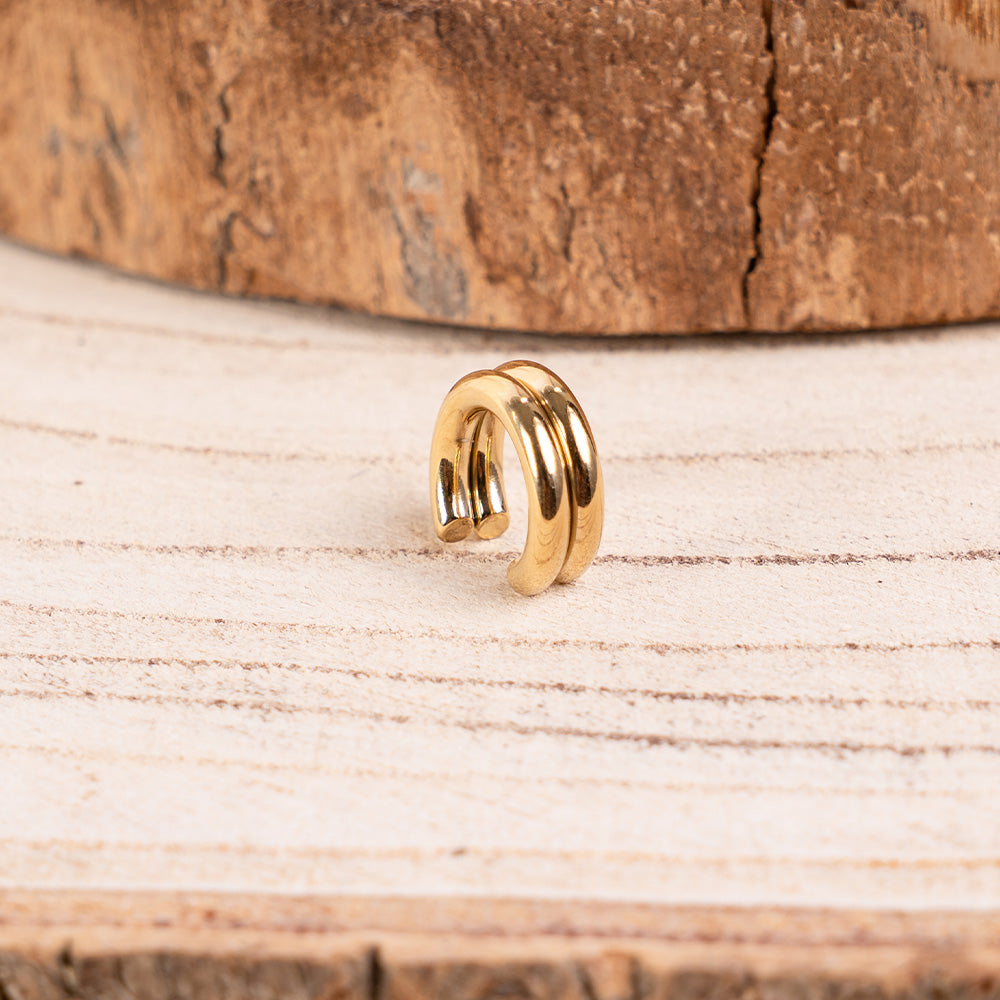 ORECCHINO EARCUFF CON DOPPIO TUBULARE