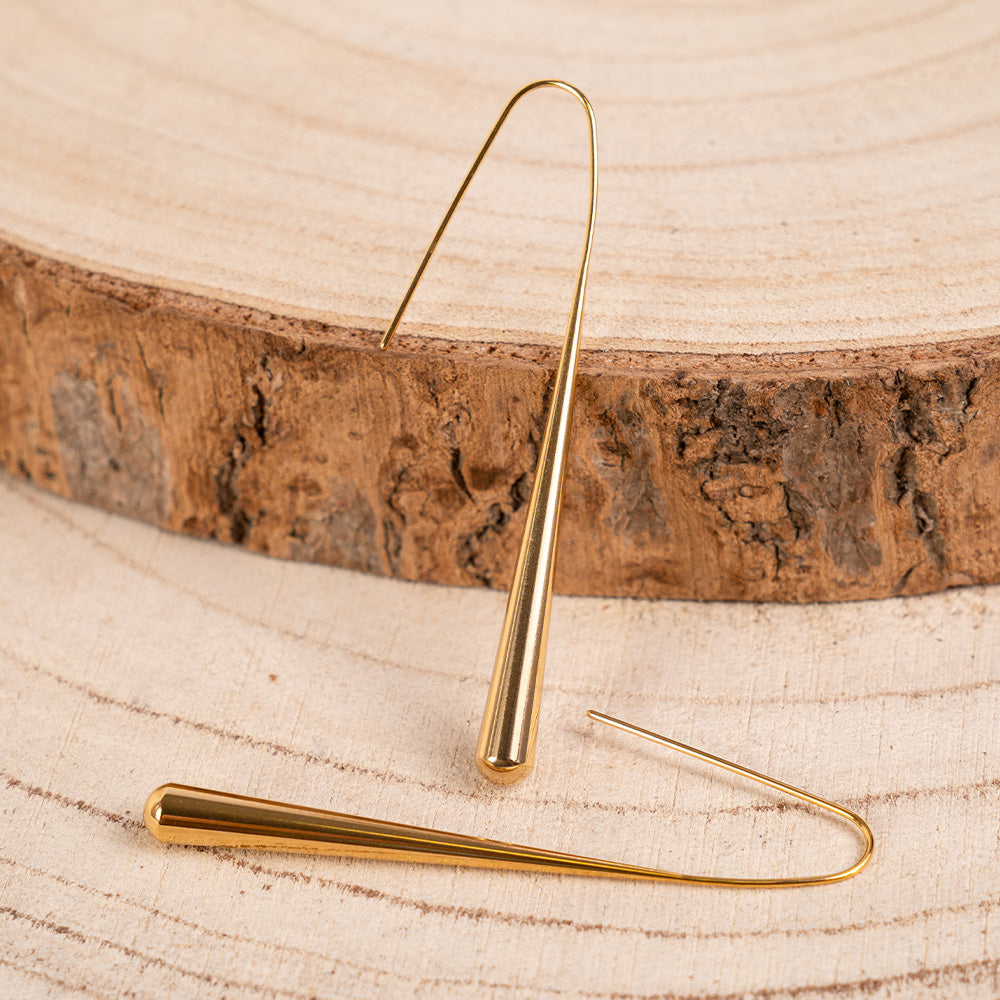 VERTICAL GROWING DANGLE EARRINGS
