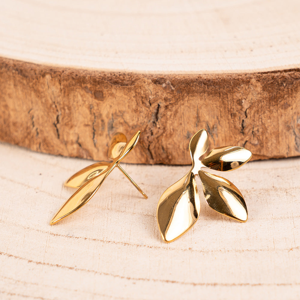 ORECCHINI CON MEZZO FIORE PENDENTE