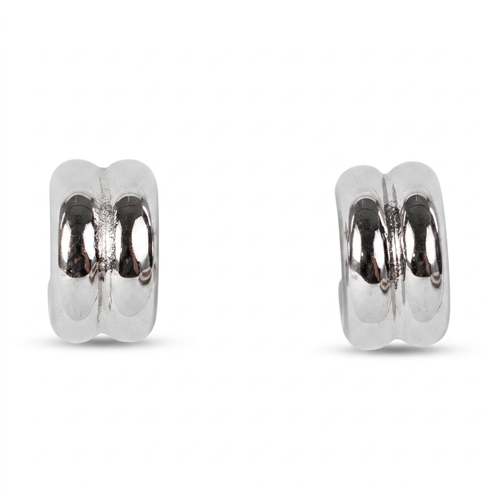 DOUBLE BAND HOOP EARRINGS