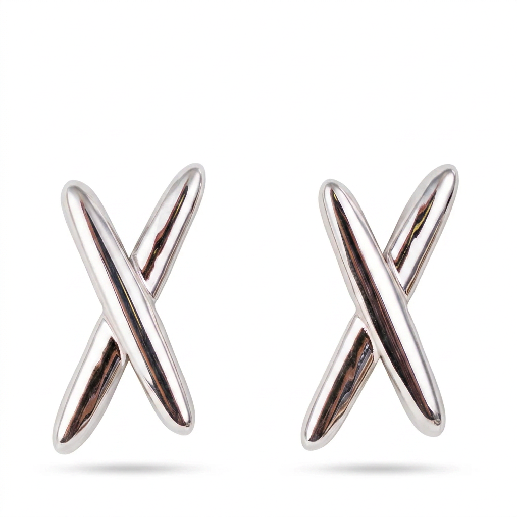 X STUD EARRINGS