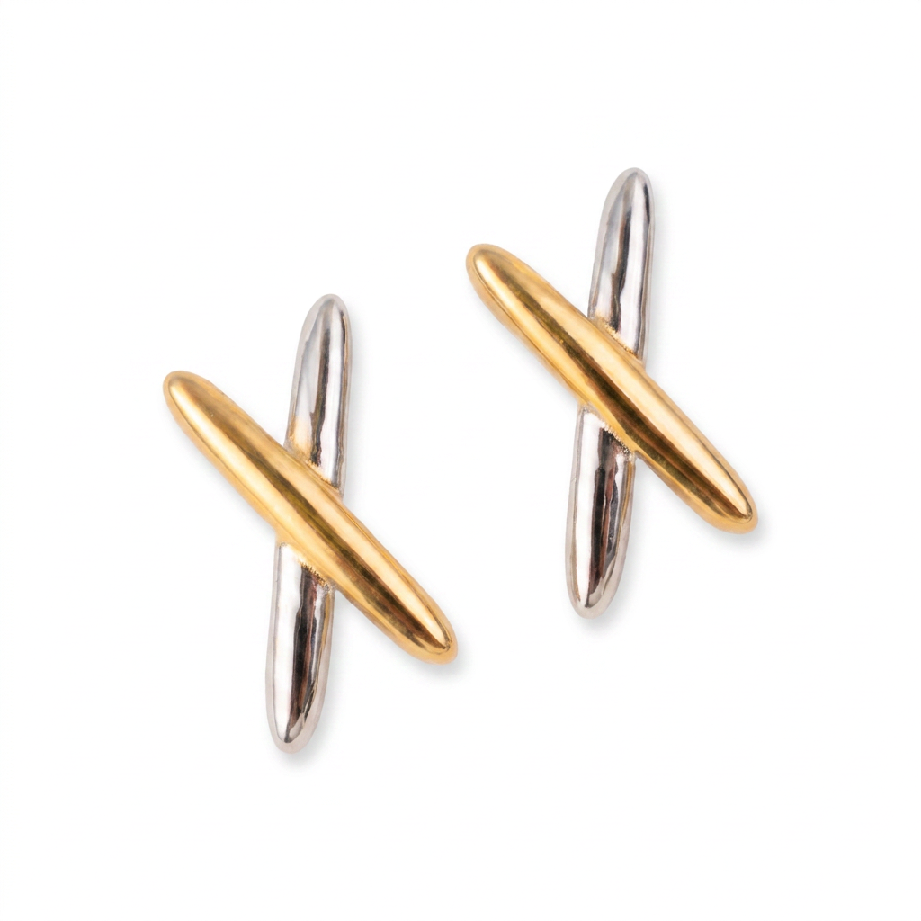 X STUD EARRINGS