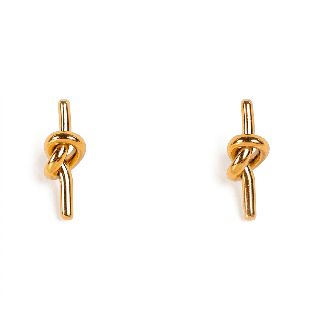 KNOT STUD EARRINGS