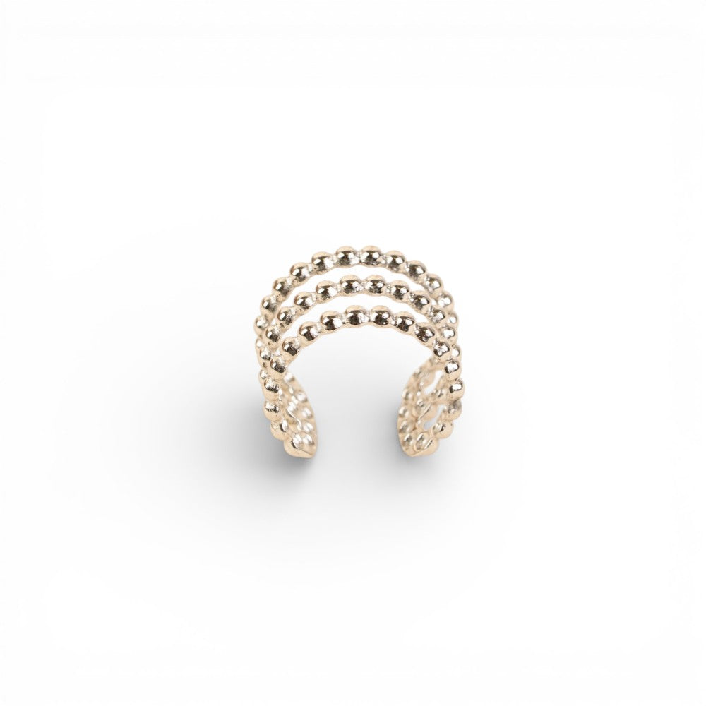 ORECCHINO EARCUFF TRIPLO EFFETTO PALLINE