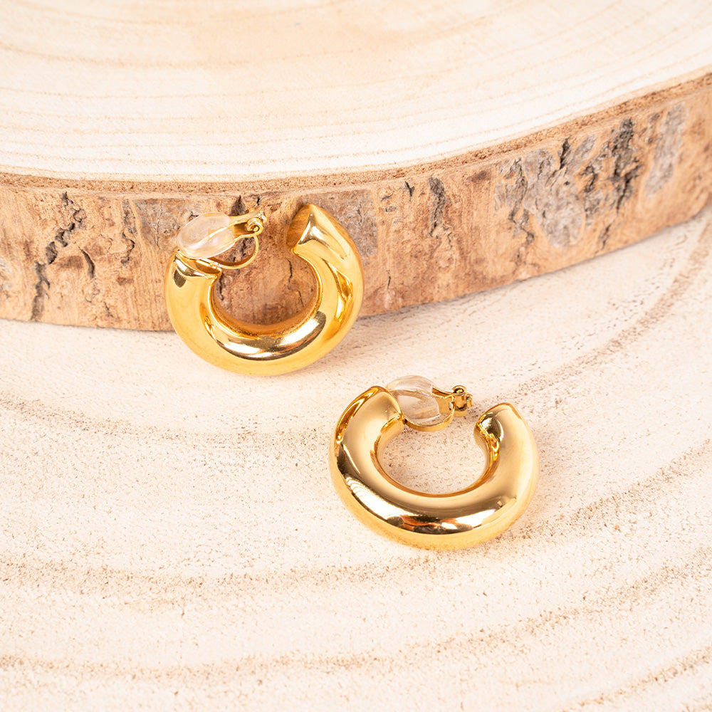 ORECCHINI CON CLIP A SEMICERCHIO SPESSO