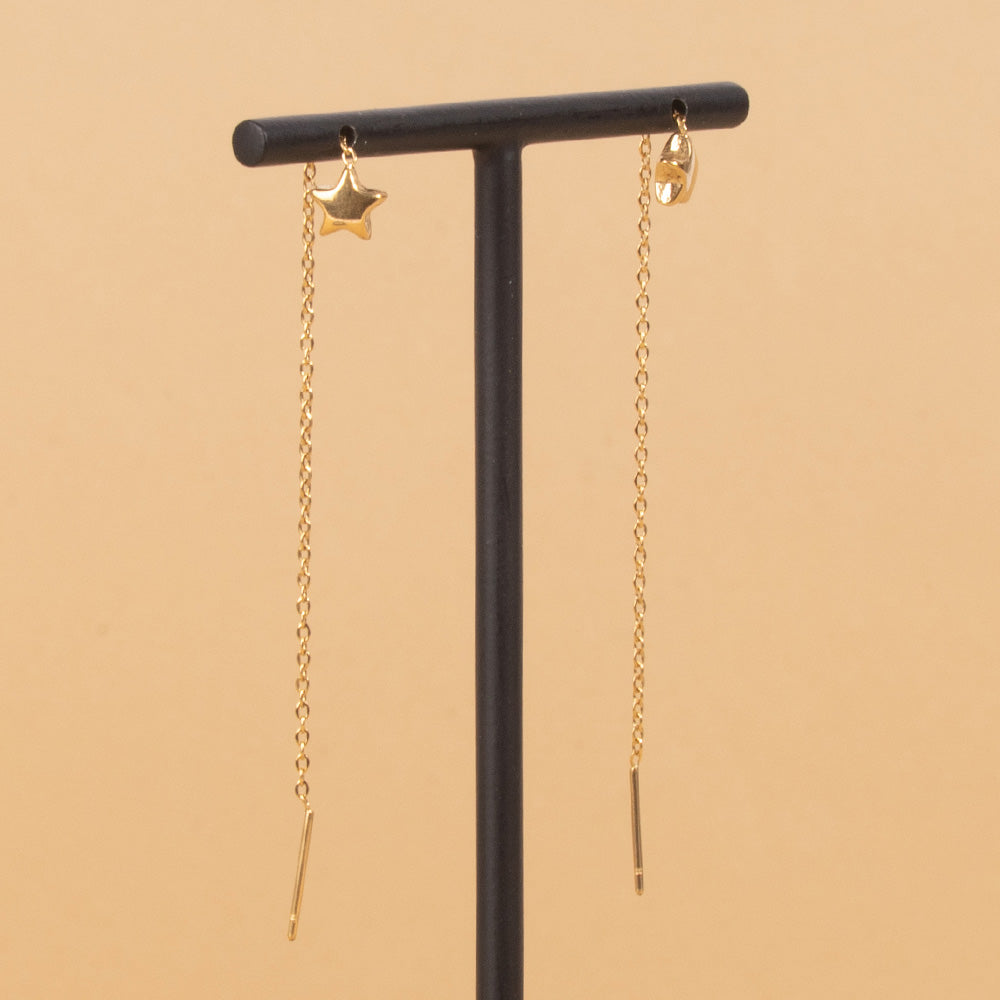 ORECCHINI PENDENTI A LOVELY CON STELLE