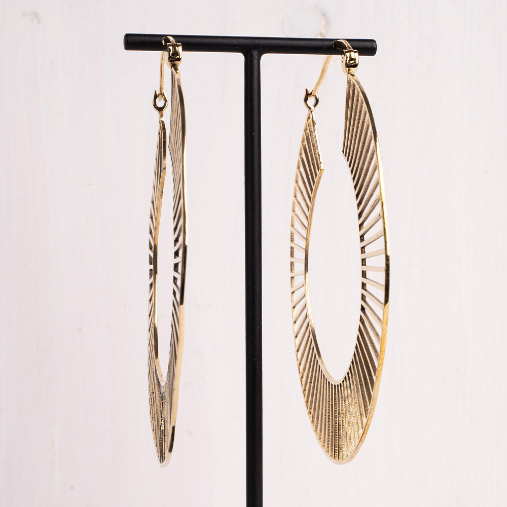 ORECCHINI CERCHIO GRANDE LAVORATO