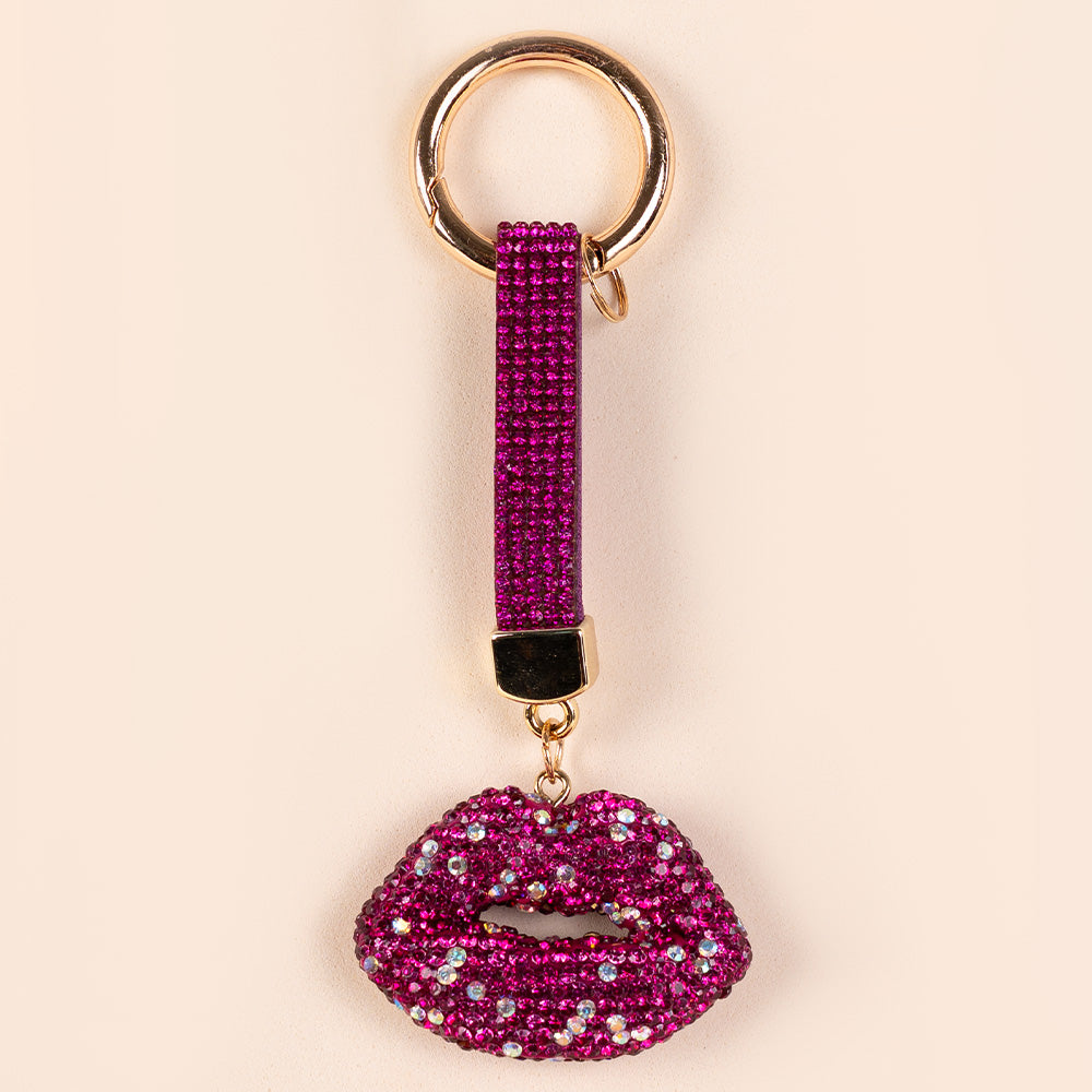 PORTACHIAVI A BOCCA CON STRASS