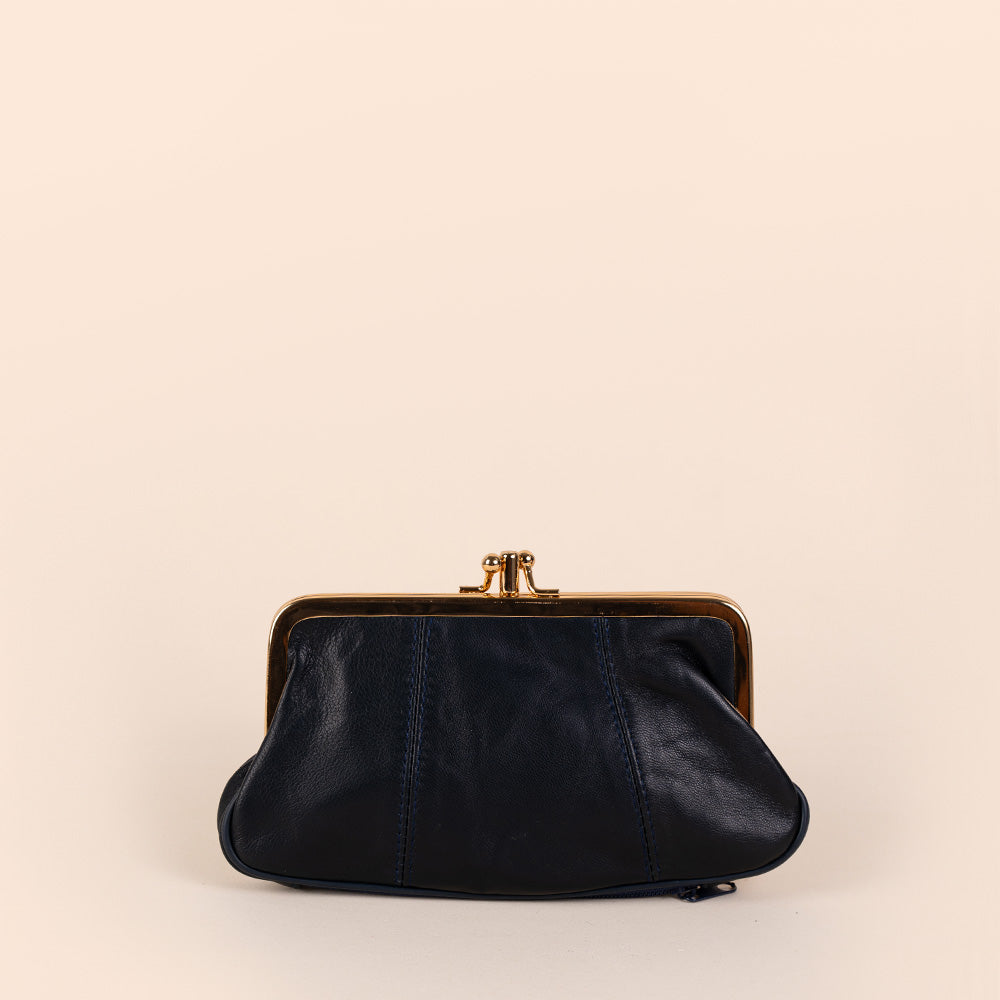 PORTAMONETE CLASSICO PELLE CON CHIUSURA A CLICK CLACK