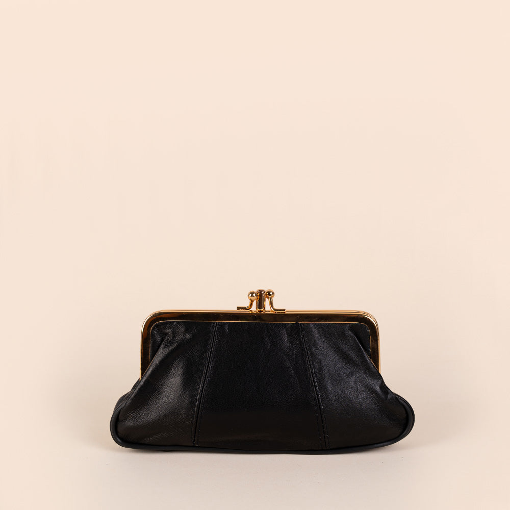 PORTAMONETE CLASSICO PELLE CON CHIUSURA A CLICK CLACK
