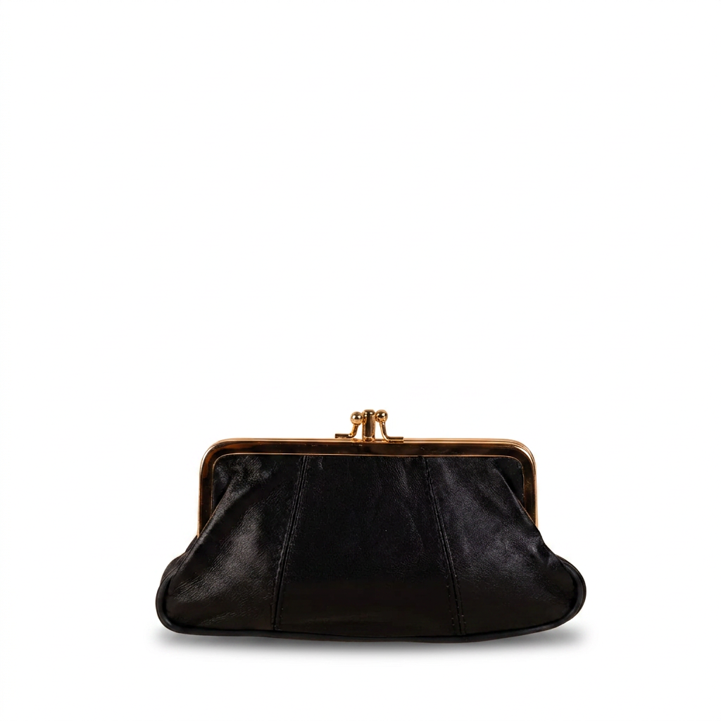 PORTAMONETE CLASSICO PELLE CON CHIUSURA A CLICK CLACK
