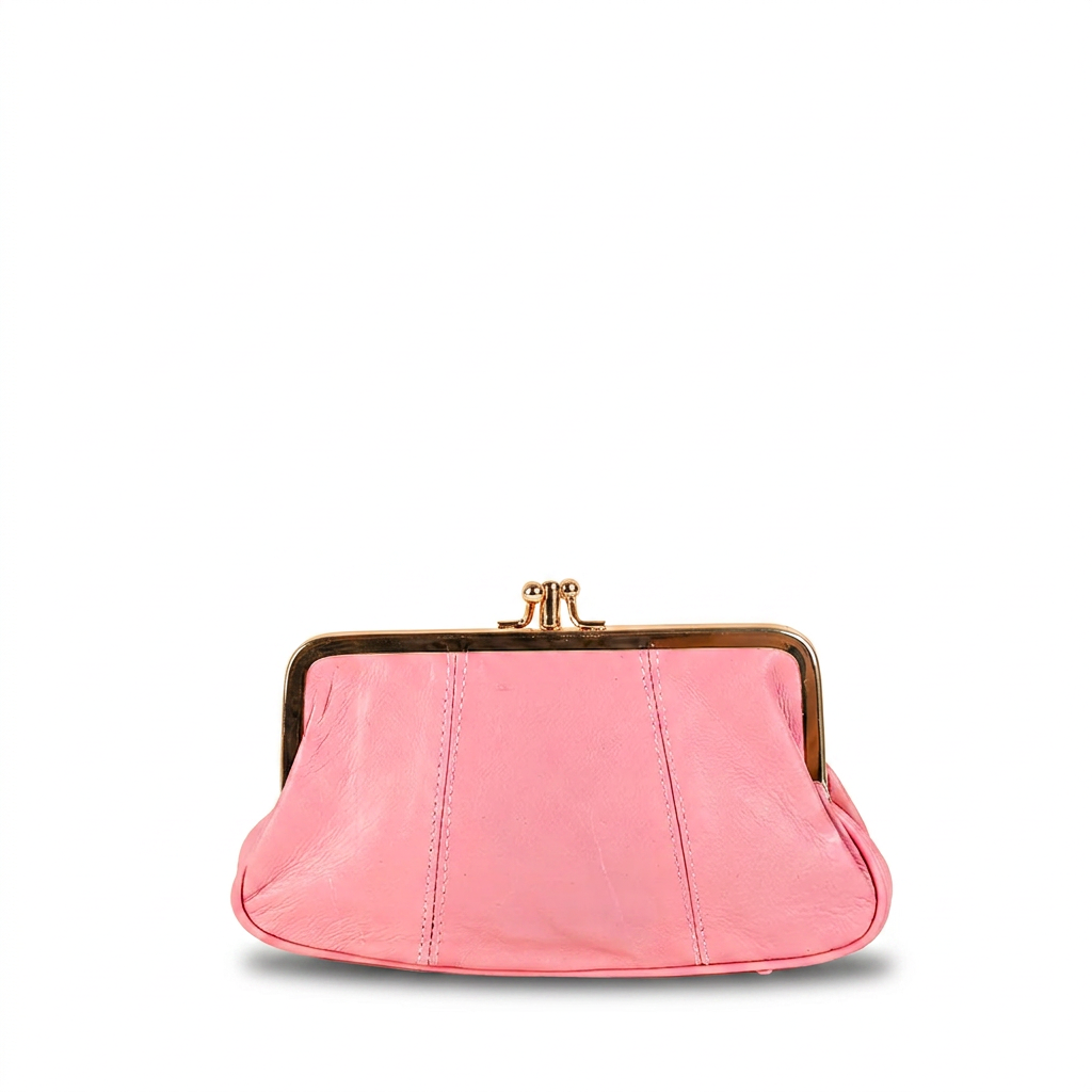 PORTAMONETE CLASSICO PELLE CON CHIUSURA A CLICK CLACK