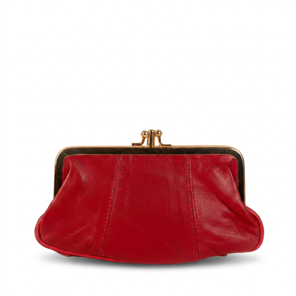 PORTAMONETE CLASSICO PELLE CON CHIUSURA A CLICK CLACK