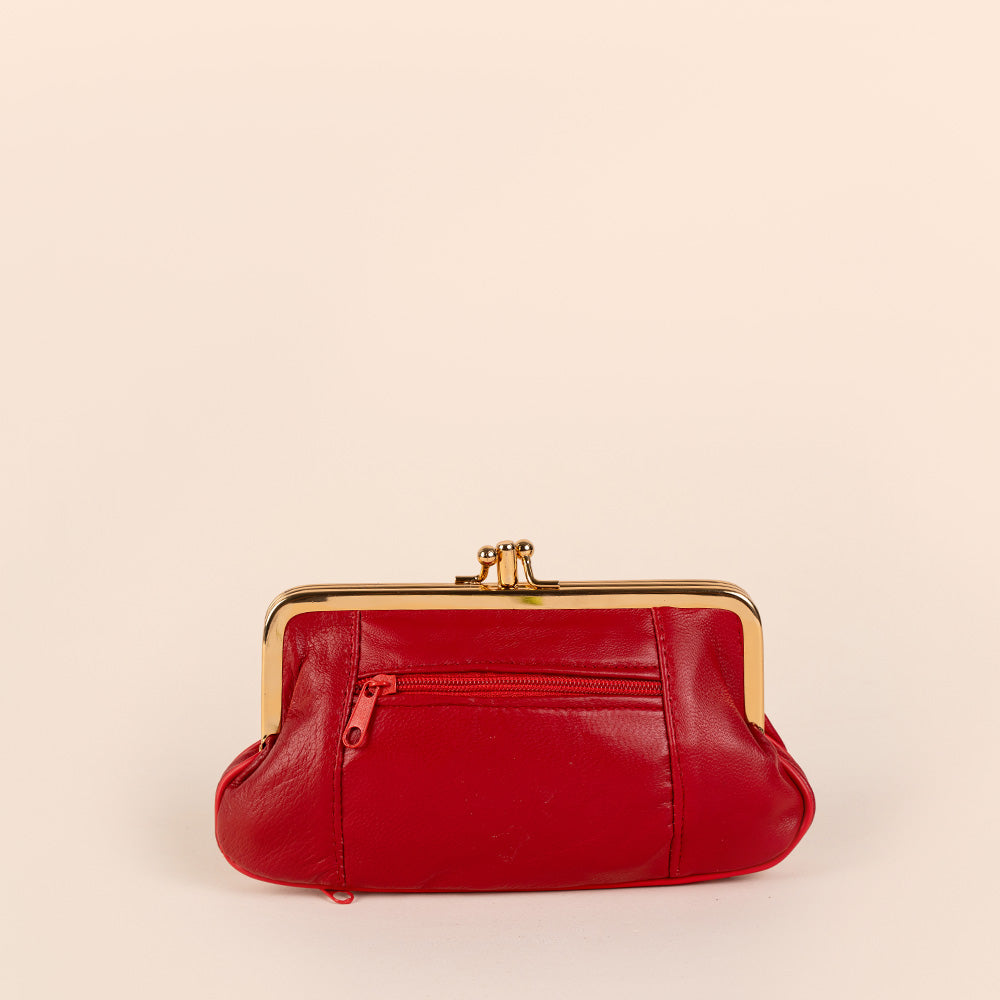 PORTAMONETE CLASSICO PELLE CON CHIUSURA A CLICK CLACK