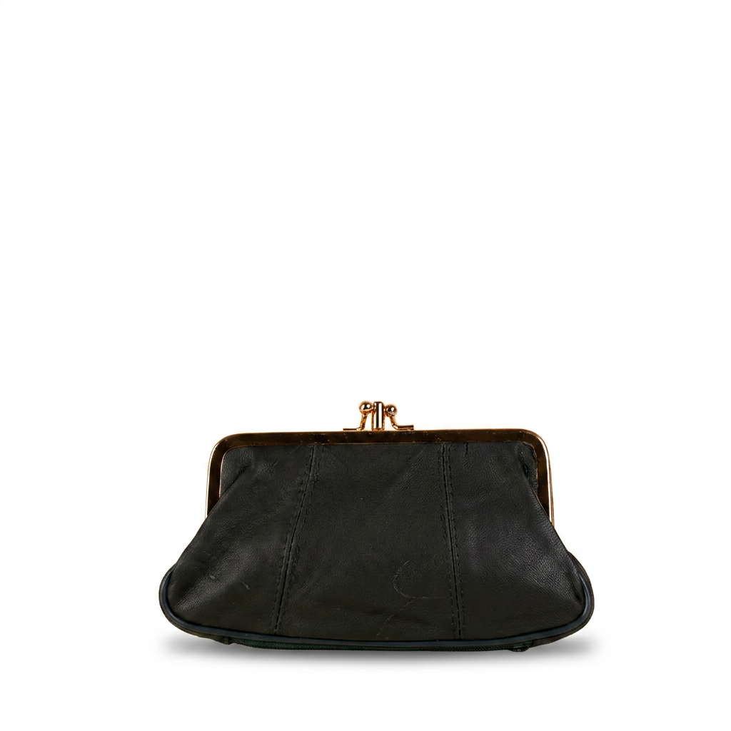 PORTAMONETE CLASSICO PELLE CON CHIUSURA A CLICK CLACK
